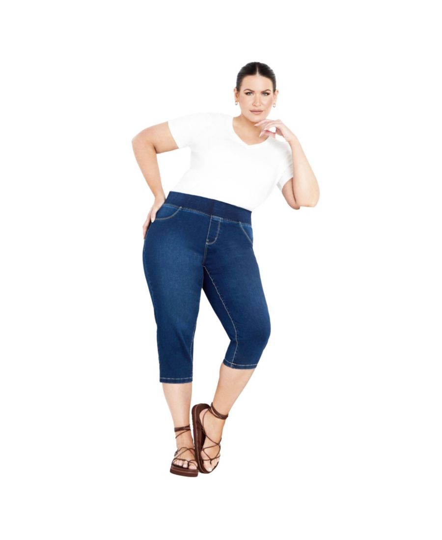 Женские укороченные джинсы Butter Denim Pull On AVENUE, Dark wash
Женские укороченные джинсы Butter Denim Pull On AVENUE, Dark wash