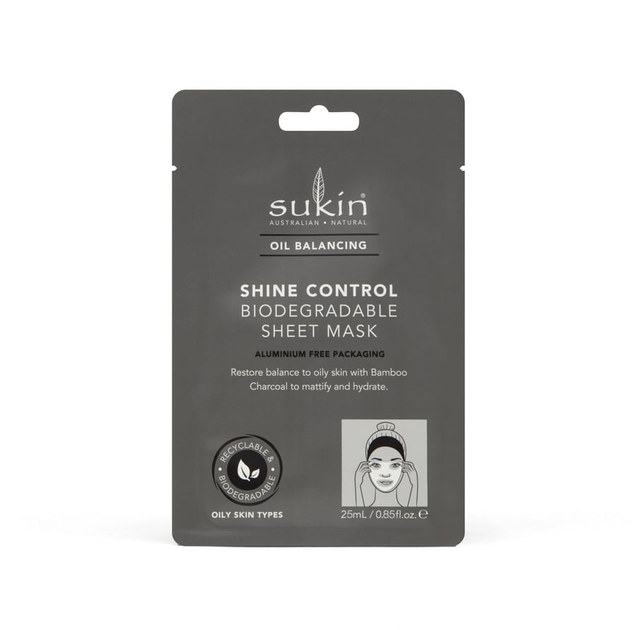Sukin, Oil Balancing, биоразлагаемая тканевая маска, контролирующая жирный блеск, 25 мл
Sukin, Oil Balancing, биоразлагаемая тканевая маска, контролирующая жирный блеск, 25 мл