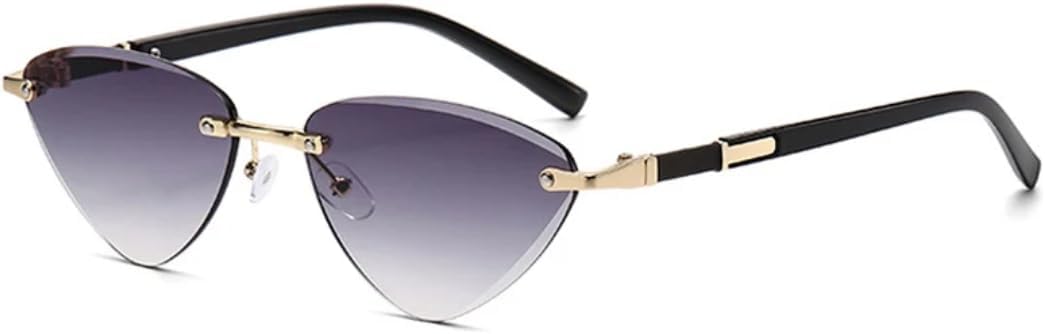 Солнцезащитные очки с защитой от УФ-излучения UV400 | Безрамочные очки с градиентными линзами "кошачий глаз" | Для женщин и мужчин | Для занятий спортом на открытом воздухе и вождения DSVIGF, Gold-lightgray
Солнцезащитные очки с защитой от УФ-излучения UV400 | Безрамочные очки с градиентными линзами "кошачий глаз" | Для женщин и мужчин | Для занятий спортом на открытом воздухе и вождения DSVIGF, Gold-lightgray