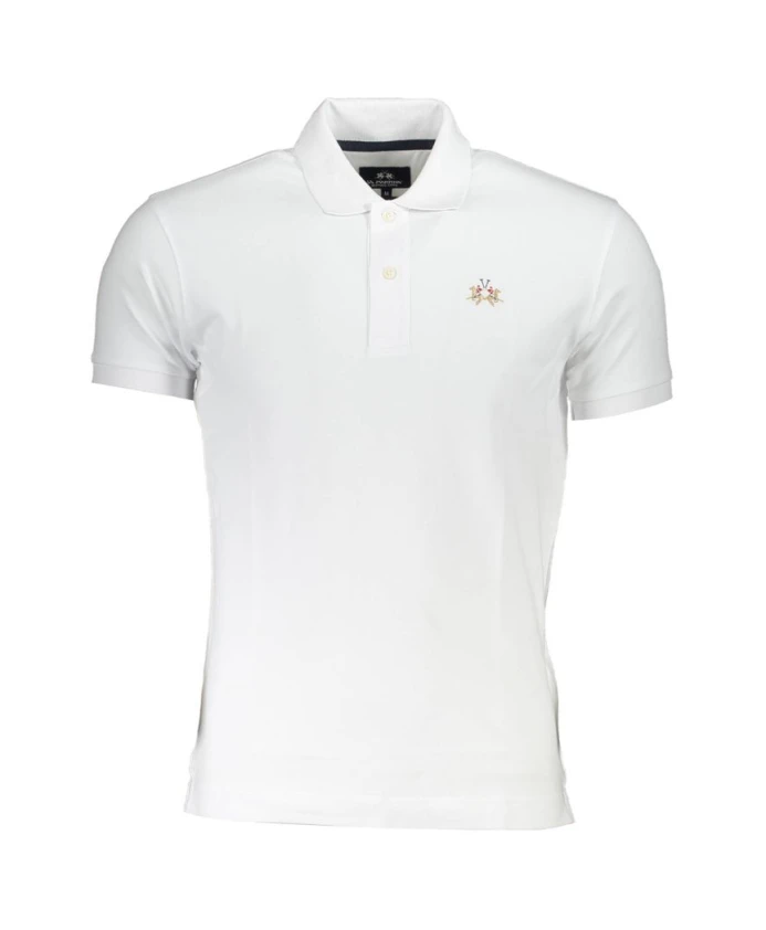 Элегантная приталенная рубашка-поло с контрастными деталями. La Martina, белый
Элегантная приталенная рубашка-поло с контрастными деталями. La Martina, белый