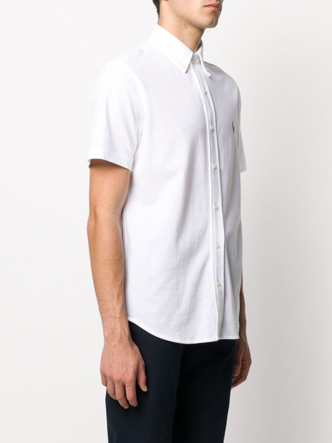 Рубашка-поло с вышитым логотипом Polo Ralph Lauren, белый 
Рубашка-поло с вышитым логотипом Polo Ralph Lauren, белый