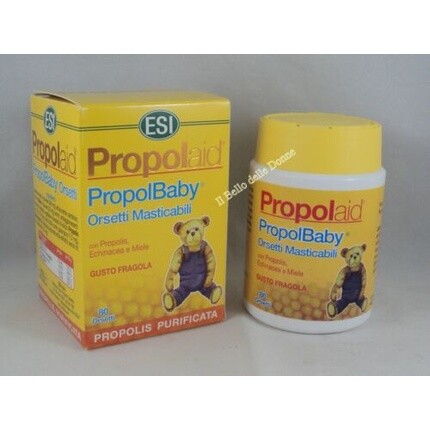 ESI Propolaid Propolbaby Жевательные мишки со вкусом клубники, прополисом и эхинацеей, 80 таблеток
ESI Propolaid Propolbaby Жевательные мишки со вкусом клубники, прополисом и эхинацеей, 80 таблеток