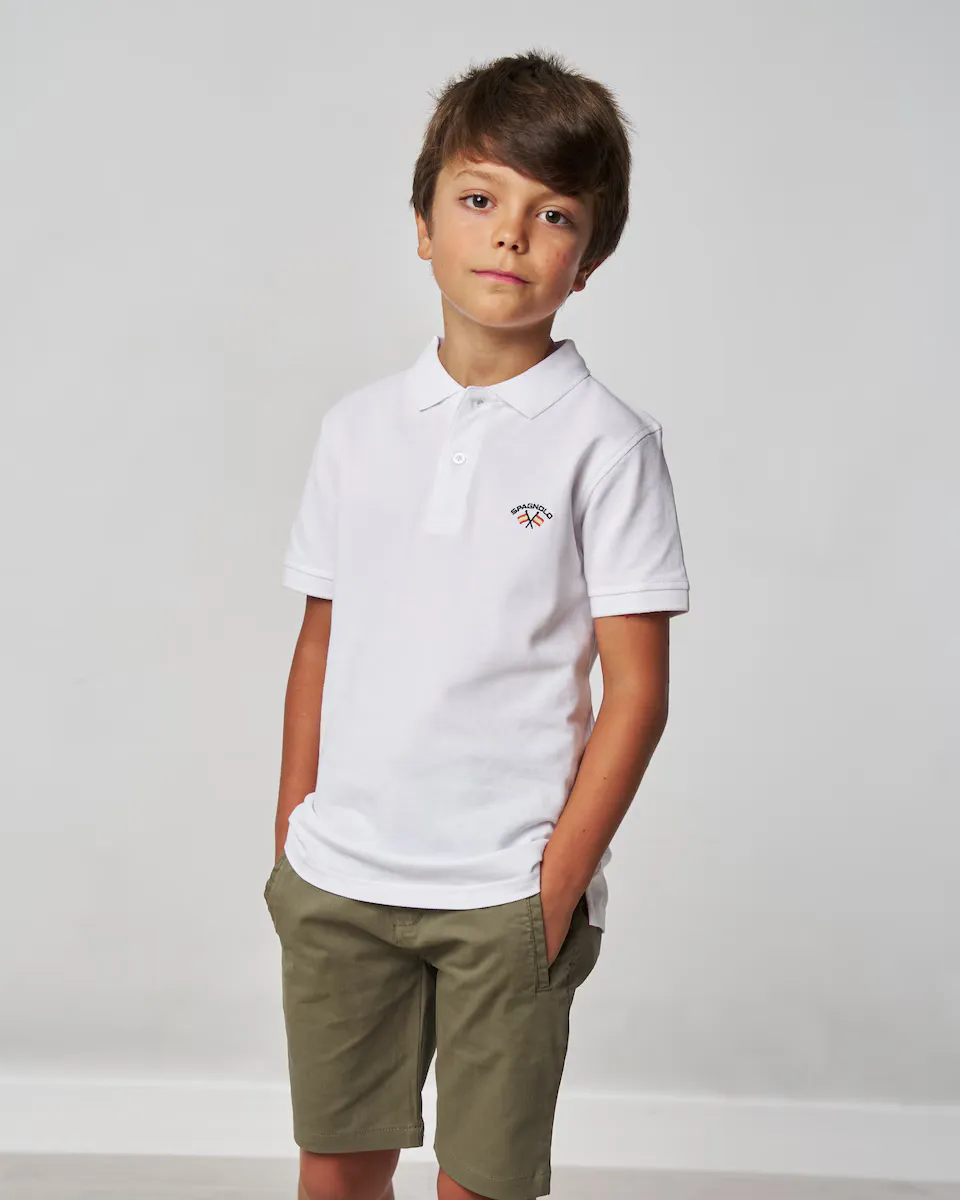 Обычная рубашка-поло с короткими рукавами для мальчика Spagnolo, белый
Обычная рубашка-поло с короткими рукавами для мальчика Spagnolo, белый
