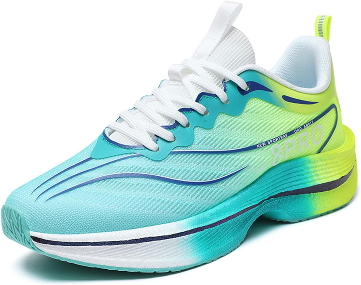 Мужские легкие спортивные кроссовки для бега с противоскользящей подошвой, дышащей сеткой, амортизирующей подошвой, для прогулок, трейла и бега на открытом воздухе Generic, желтый/голубой/светло-голубой
Мужские легкие спортивные кроссовки для бега с противоскользящей подошвой, дышащей сеткой, амортизирующей подошвой, для прогулок, трейла и бега на открытом воздухе Generic, желтый/голубой/светло-голубой