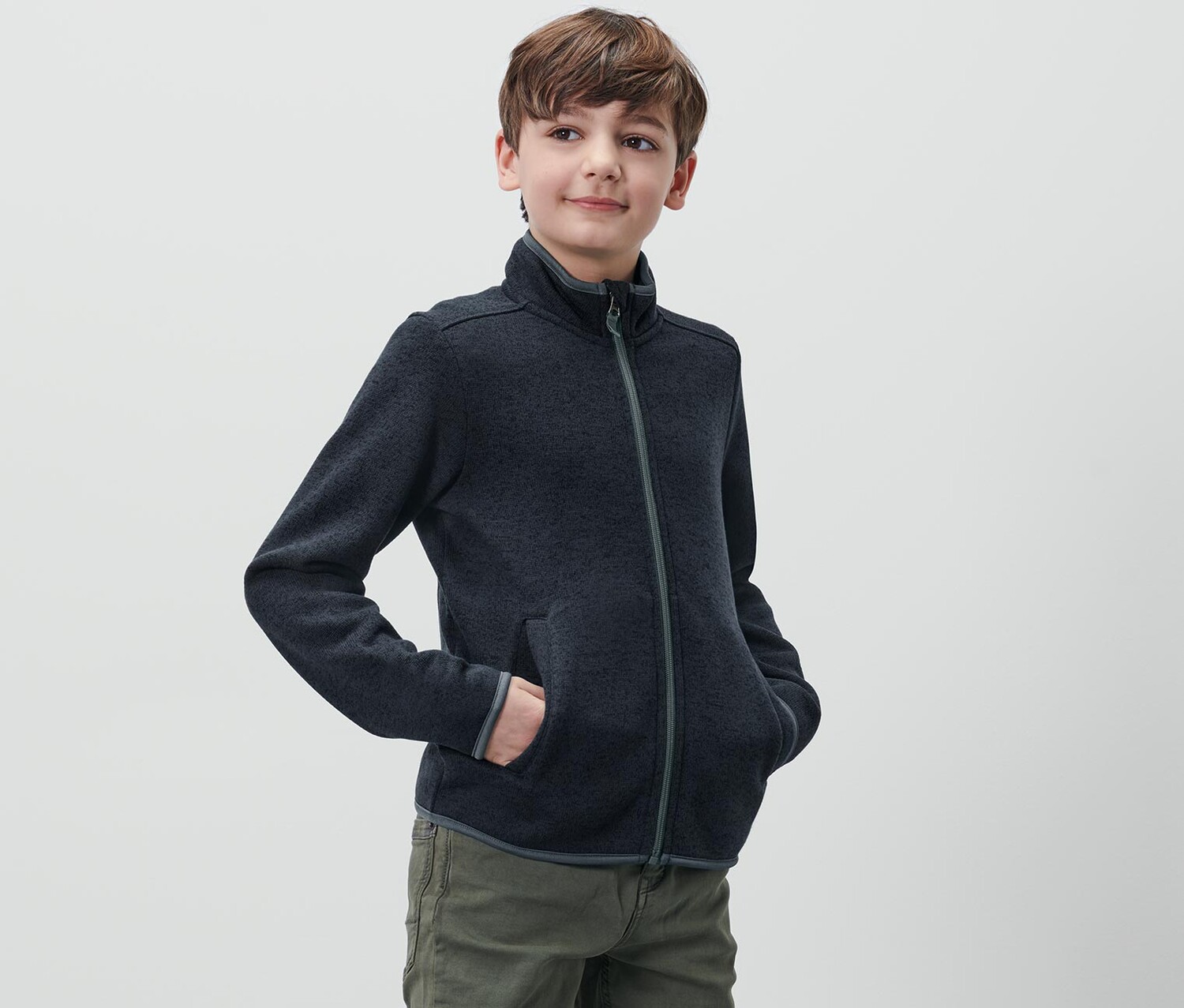 Детская вязаная флисовая куртка Tchibo, темно-синий
Детская вязаная флисовая куртка Tchibo, темно-синий