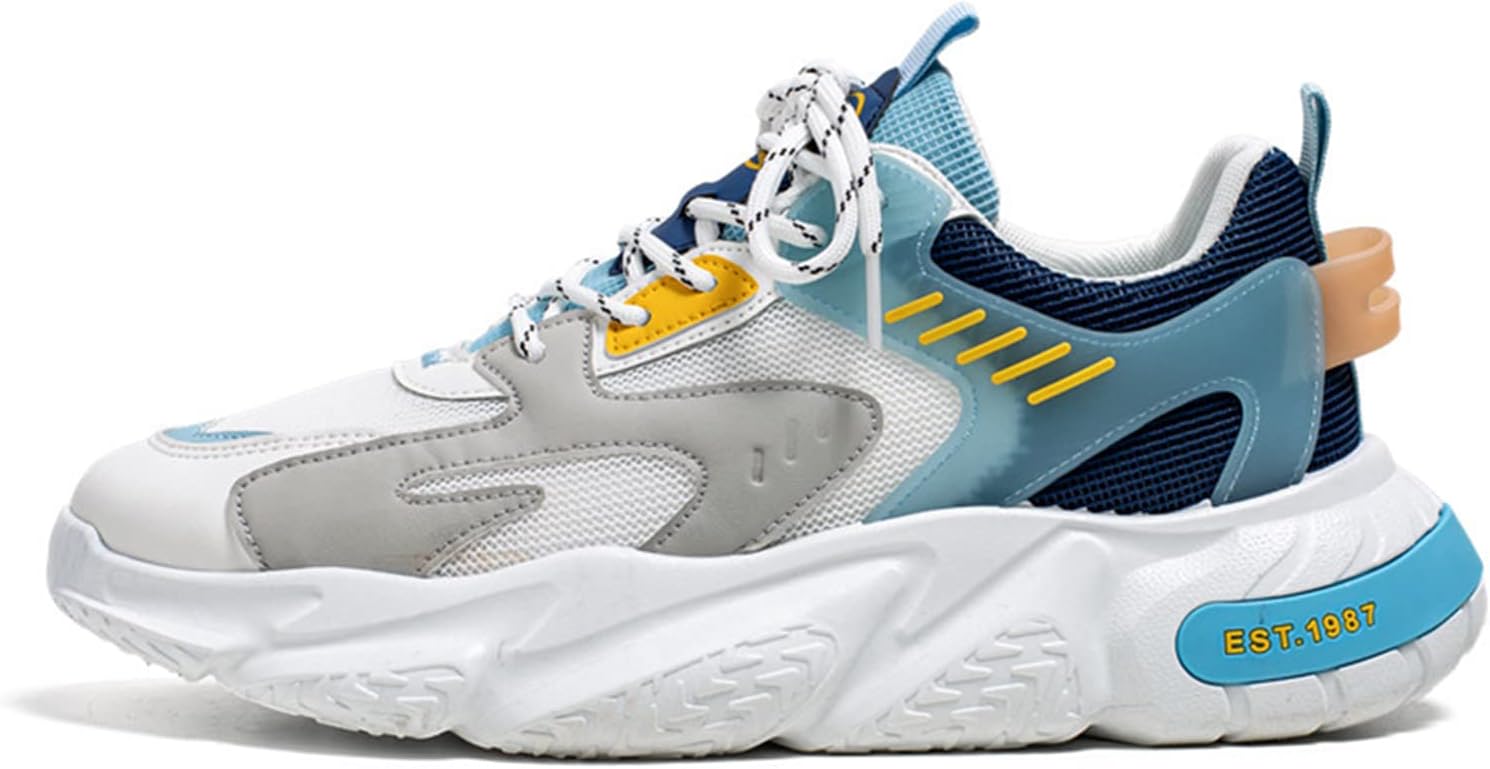 Мужские беговые кроссовки GSIGUL для дороги, тенниса и ходьбы с амортизацией, спортивные кроссовки и повседневная обувь для мужчин, белый/синий
Мужские беговые кроссовки GSIGUL для дороги, тенниса и ходьбы с амортизацией, спортивные кроссовки и повседневная обувь для мужчин, белый/синий