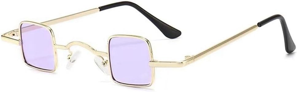 Мужские и женские модные солнцезащитные очки маленького размера, ультралегкая металлическая оправа, хип-хоп, панк, солнцезащитные очки конфетных цветов JWMSXYQR, Gold-purple
Мужские и женские модные солнцезащитные очки маленького размера, ультралегкая металлическая оправа, хип-хоп, панк, солнцезащитные очки конфетных цветов JWMSXYQR, Gold-purple