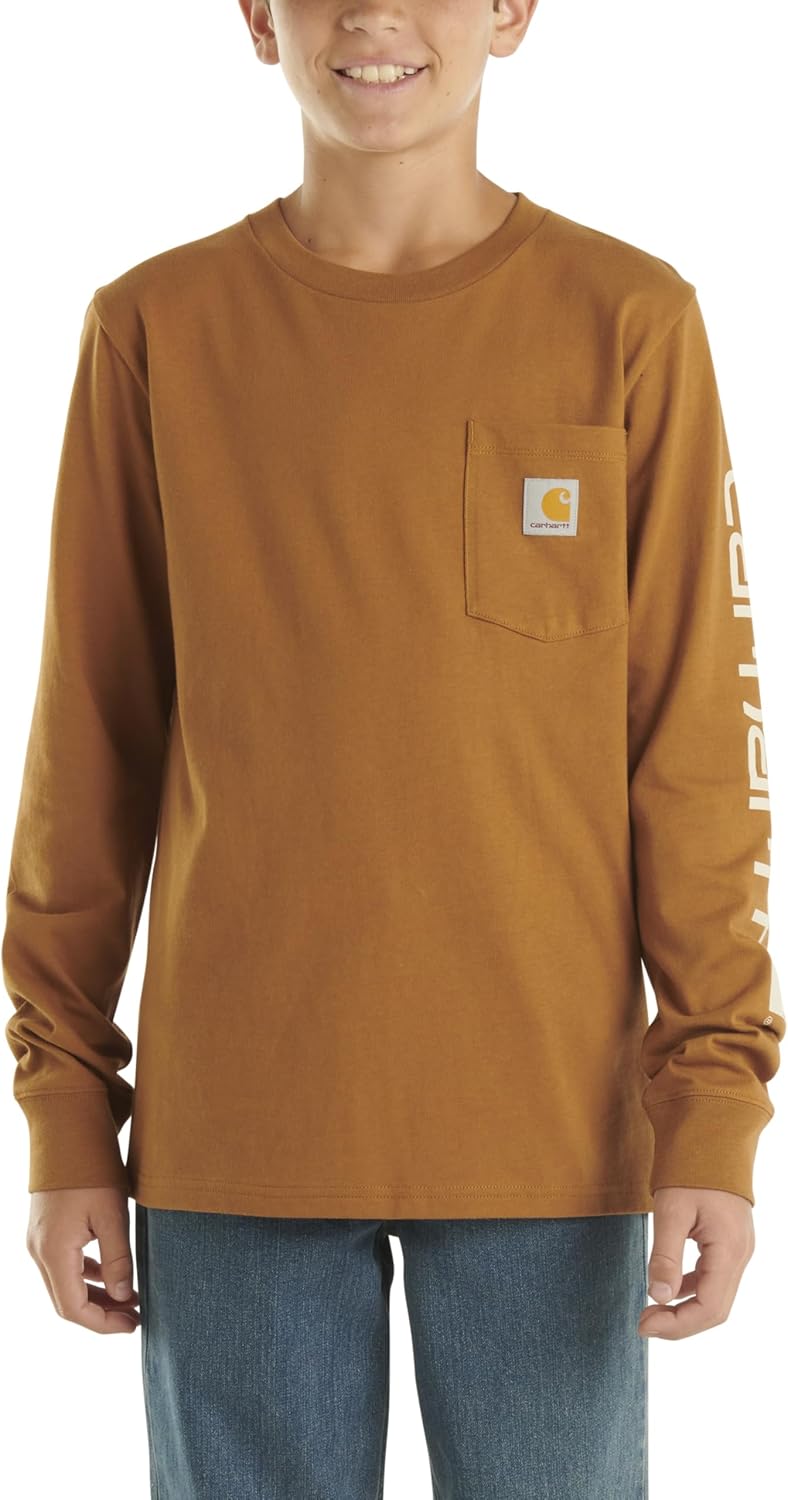 Carhartt Kid's CA6619 футболка с длинным рукавом и принтом на кармане, Carhartt Brown
Carhartt Kid's CA6619 футболка с длинным рукавом и принтом на кармане, Carhartt Brown
