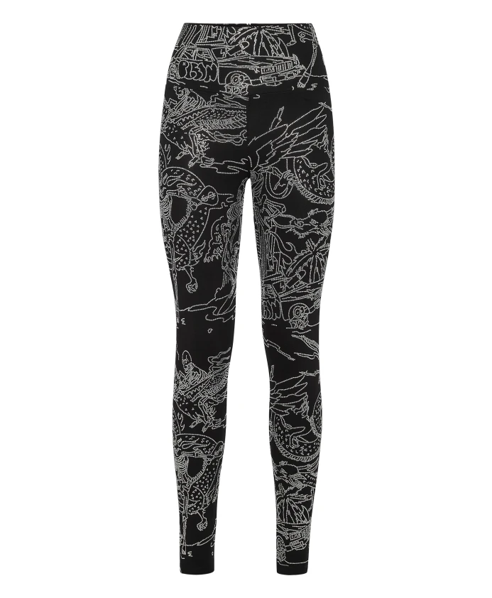 Леггинсы для бега, татуировка скелета Philipp Plein, черный
Леггинсы для бега, татуировка скелета Philipp Plein, черный