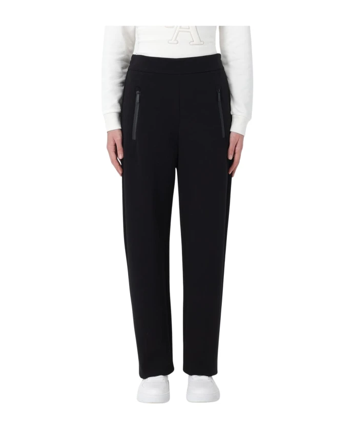 Брюки прямого кроя с боковой молнией. Emporio Armani, черный
Брюки прямого кроя с боковой молнией. Emporio Armani, черный