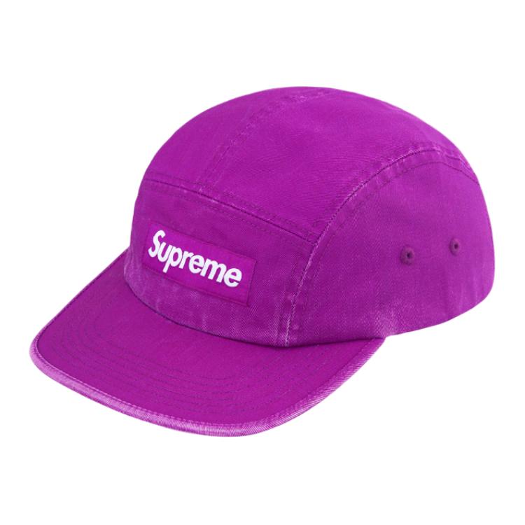Supreme Стираная чиносовая киперная кепка, Purple 
Supreme Стираная чиносовая киперная кепка, Purple
