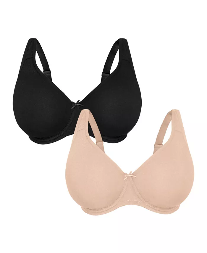 Женский бюстгальтер Fit for Me от Fruit of Loom, 2 пары, мягкий, без подкладки, на косточках Fit for Me by Fruit of the Loom, коричневый/бежевый
Женский бюстгальтер Fit for Me от Fruit of Loom, 2 пары, мягкий, без подкладки, на косточках Fit for Me by Fruit of the Loom, коричневый/бежевый