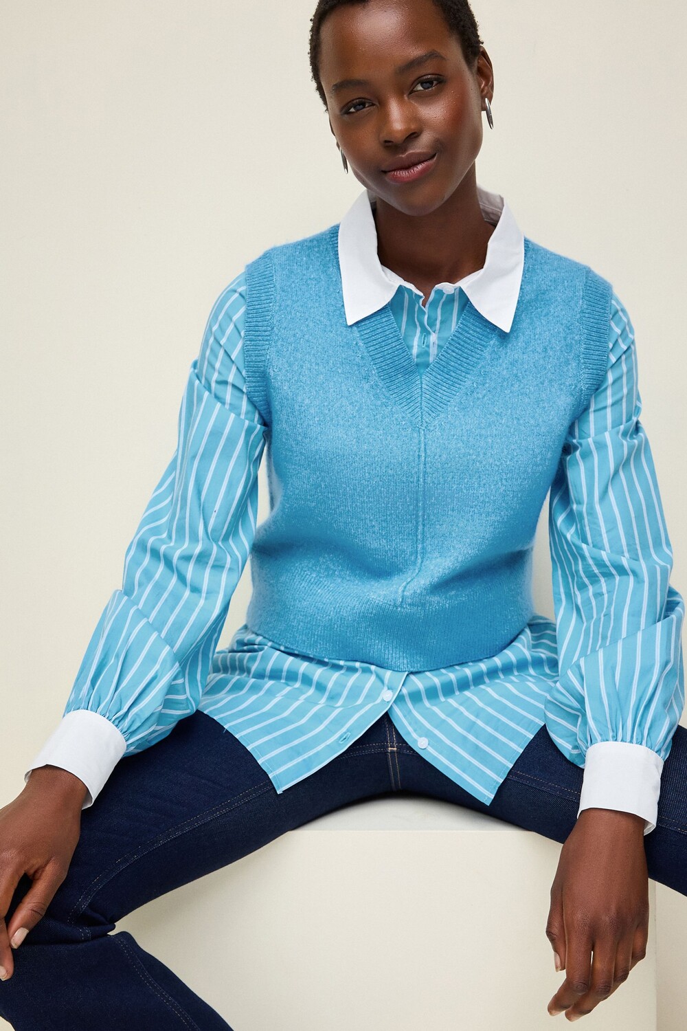 Рубашка слой трикотажный джемпер жилет майка Next, синий
Рубашка слой трикотажный джемпер жилет майка Next, синий