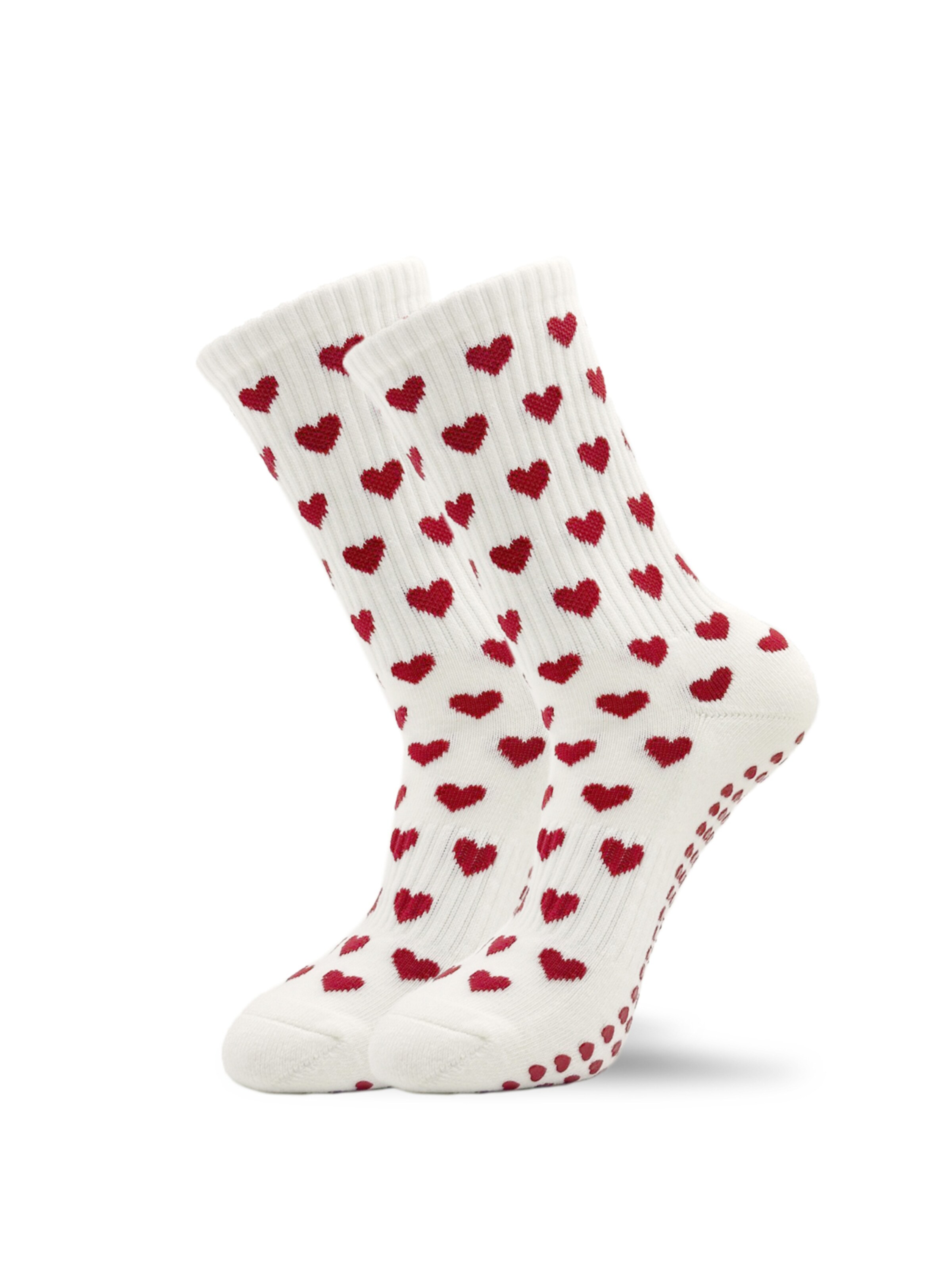 Grippyglow Спортивные носки 'Pilates Socken aus Baumwolle mit Herzen (2er Pack)' в бежевом цвете
Grippyglow Спортивные носки 'Pilates Socken aus Baumwolle mit Herzen (2er Pack)' в бежевом цвете