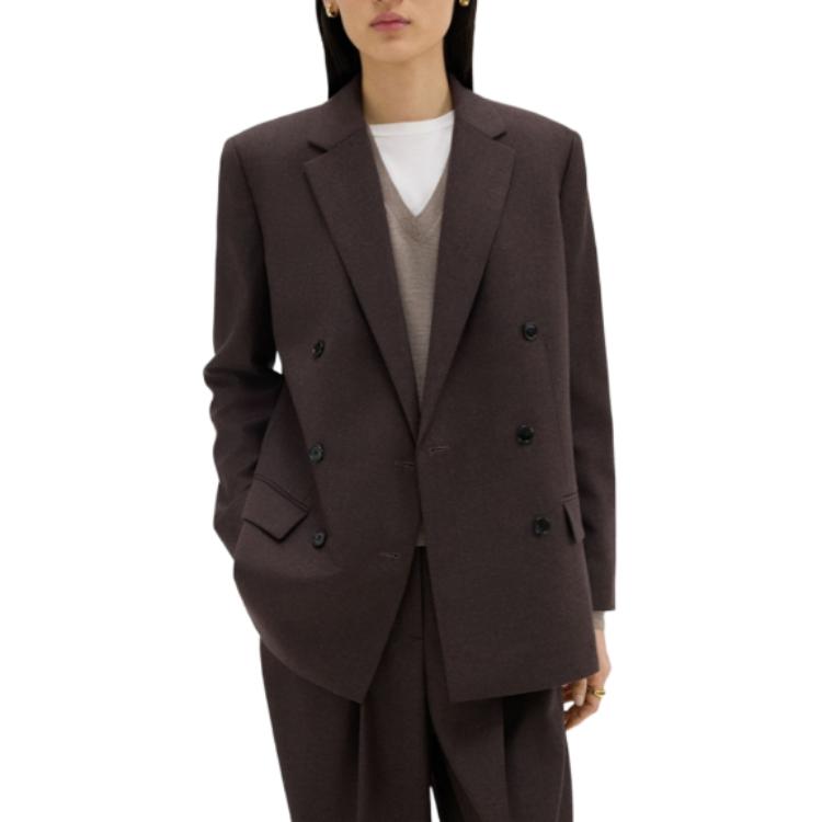 THEORY Двубортный пиджак из гикори, Walnut
THEORY Двубортный пиджак из гикори, Walnut