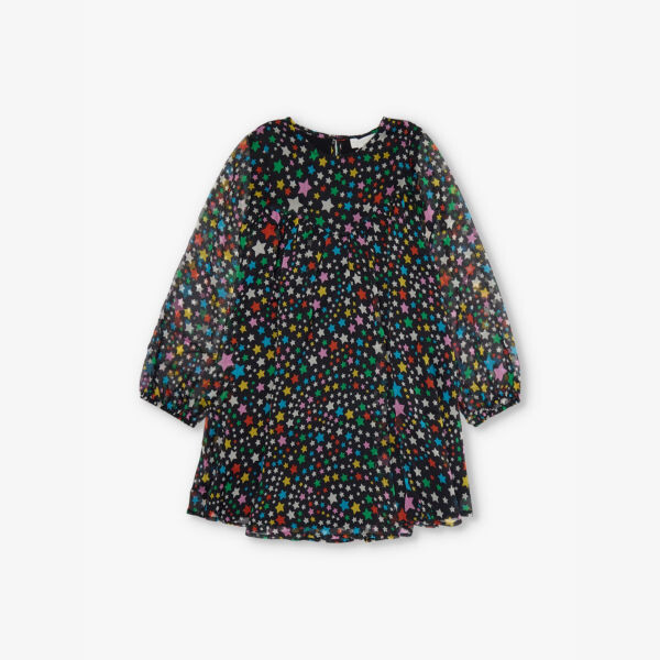 Расклешенное тканое платье со звездным принтом 4-12 лет Stella Mccartney, черный
Расклешенное тканое платье со звездным принтом 4-12 лет Stella Mccartney, черный