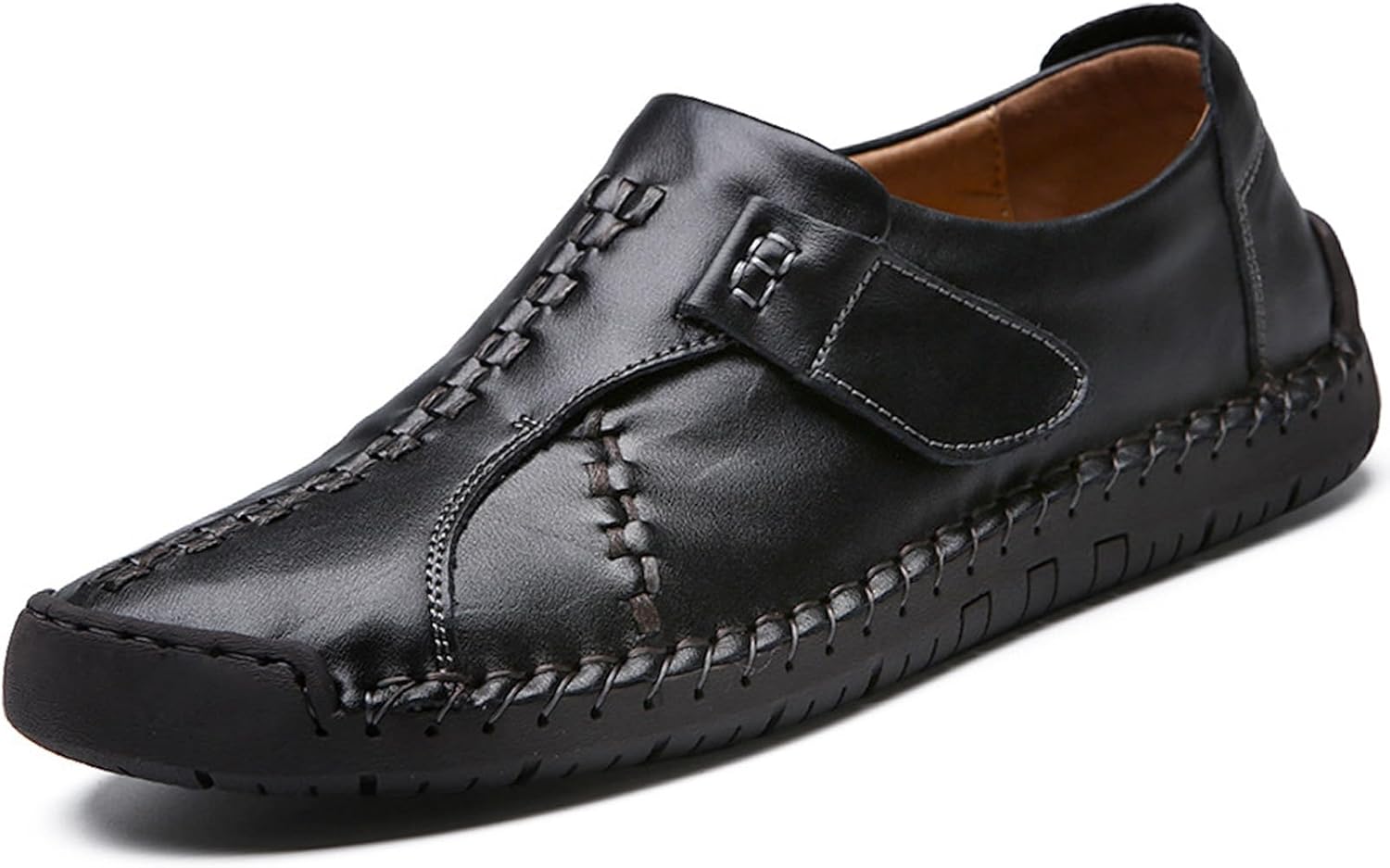Мужские кожаные повседневные лоферы ручной работы, удобные, дышащие, с противоскользящей подошвой, оксфорды на шнуровке, плоские прогулочные туфли Riceelsor, черный
Мужские кожаные повседневные лоферы ручной работы, удобные, дышащие, с противоскользящей подошвой, оксфорды на шнуровке, плоские прогулочные туфли Riceelsor, черный
