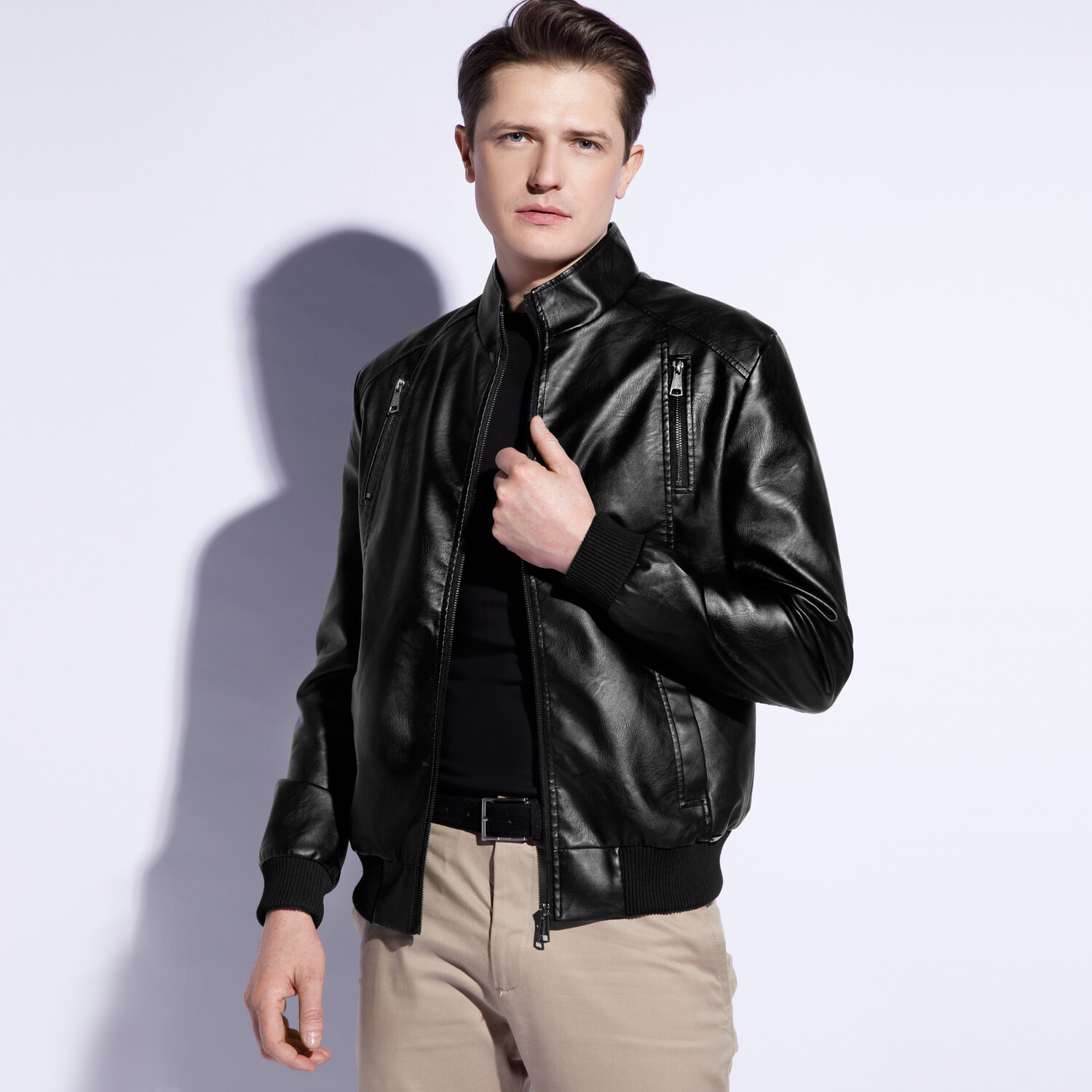 Кожаная куртка Wittchen Stylish eco leather jacket, man, черный
Кожаная куртка Wittchen Stylish eco leather jacket, man, черный