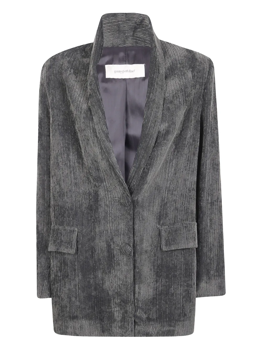 Вельветовый однобортный пиджак Gentry Portofino, серый
Вельветовый однобортный пиджак Gentry Portofino, серый