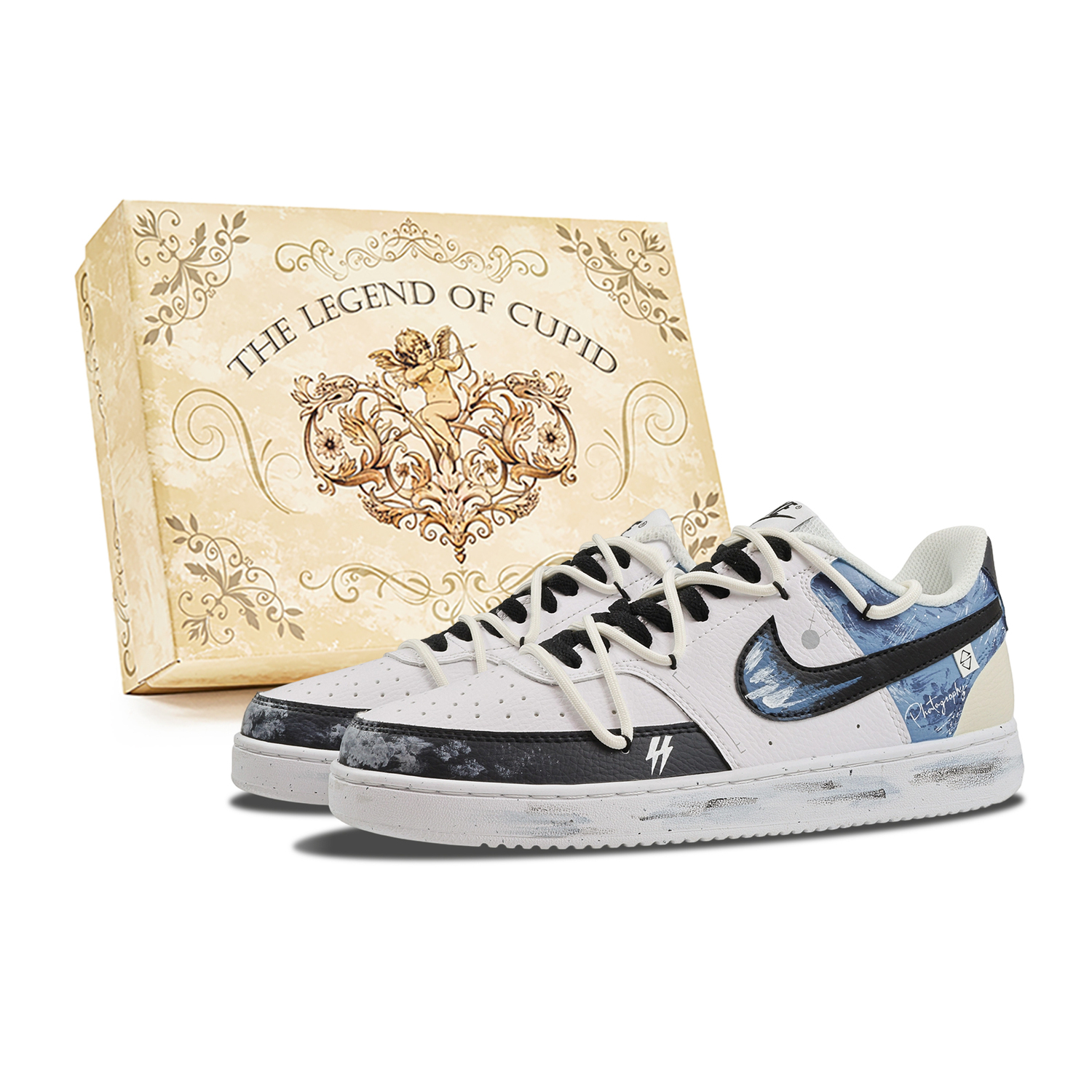 Nike Court Vision Thunder Waterproof And Slip Resistant Low top Skateboard Shoes мужские синие белые
Nike Court Vision Thunder Waterproof And Slip Resistant Low top Skateboard Shoes мужские синие белые