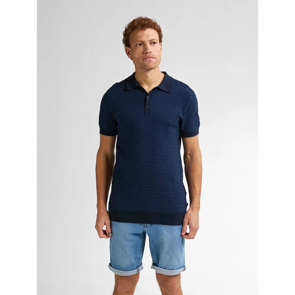 Поло с коротким рукавом Petrol Industries M-1050-KWC206, синий 
Поло с коротким рукавом Petrol Industries M-1050-KWC206, синий