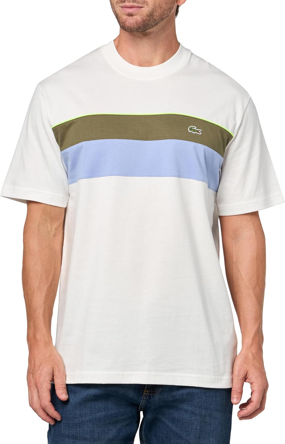 Мужская трикотажная футболка Lacoste с цветными блоками, Flour/Olive/Delphinium, Хаки, Мужская трикотажная футболка Lacoste с цветными блоками, Flour/Olive/Delphinium
Мужская трикотажная футболка Lacoste с цветными блоками, Flour/Olive/Delphinium, Хаки, Мужская трикотажная футболка Lacoste с цветными блоками, Flour/Olive/Delphinium