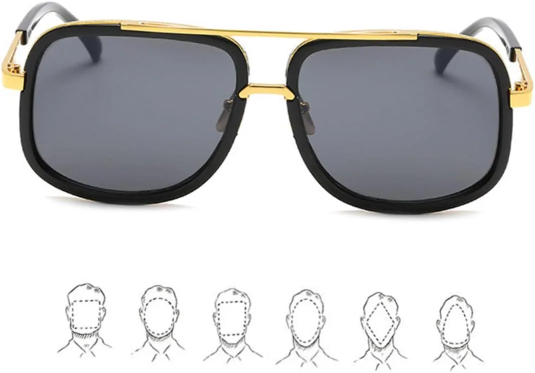 Солнцезащитные очки GALPADA унисекс с квадратными зеркальными линзами, металлическая оправа, защита от УФ-излучения, модный дизайн, Black framwork with grey lens
Солнцезащитные очки GALPADA унисекс с квадратными зеркальными линзами, металлическая оправа, защита от УФ-излучения, модный дизайн, Black framwork with grey lens