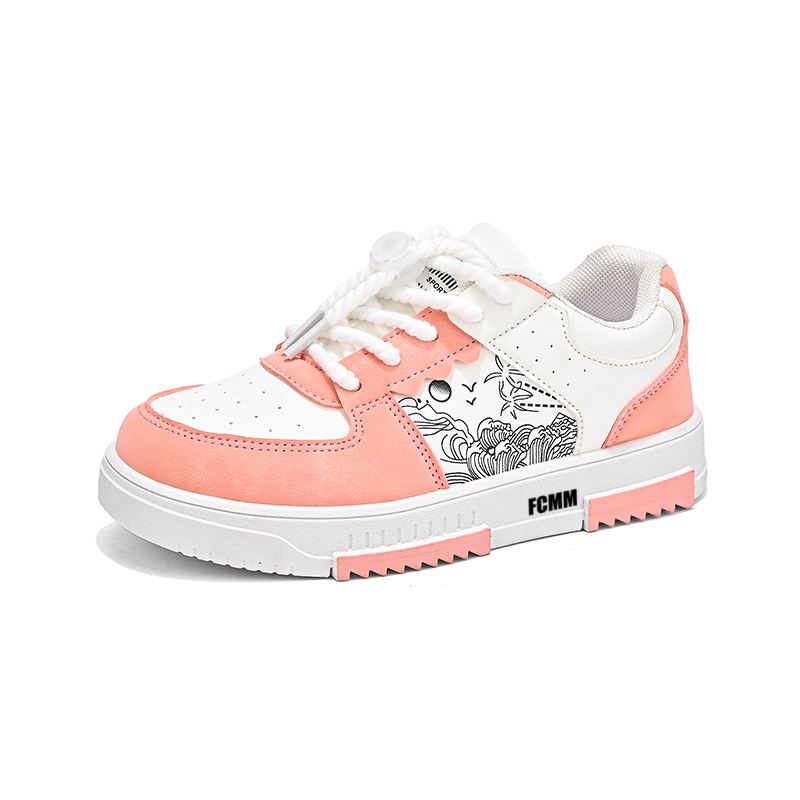 Прочные дышащие низкие повседневные кроссовки для детей FCMM, белый/розовый
Прочные дышащие низкие повседневные кроссовки для детей FCMM, белый/розовый