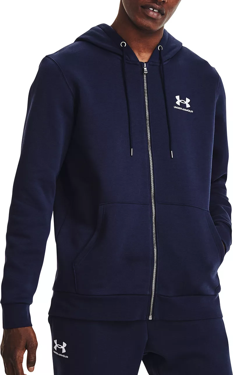Мужская флисовая толстовка с молнией во всю длину Under Armour Icon, цвет Midnight Navy/White
Мужская флисовая толстовка с молнией во всю длину Under Armour Icon, цвет Midnight Navy/White