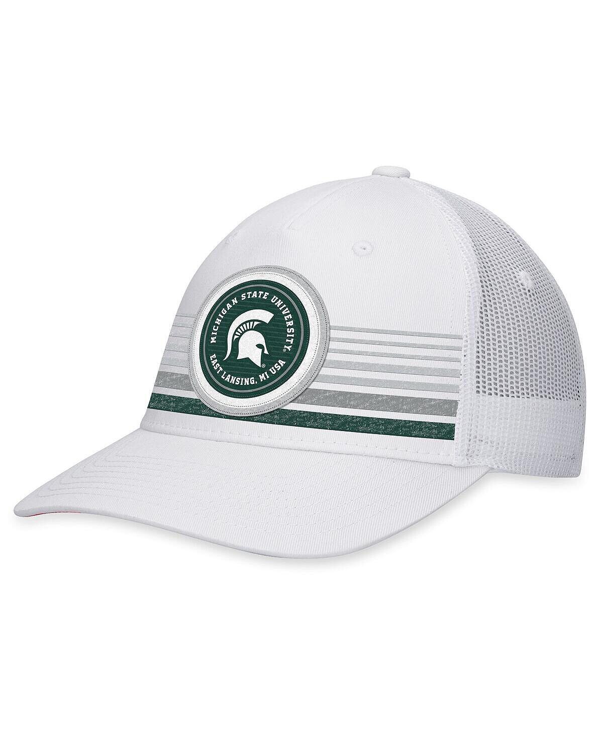 Мужская белая кепка Michigan State Spartans Top Trace Trucker Snapback Top of the World
Мужская белая кепка Michigan State Spartans Top Trace Trucker Snapback Top of the World