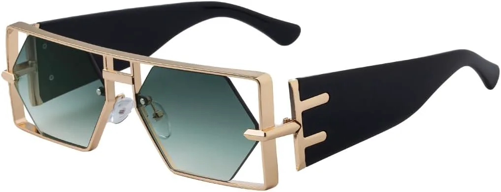 Мужские квадратные солнцезащитные очки с ажурным дизайном, высококачественной металлической оправой, в стиле ретро европейского и американского дизайна GJKTFNJIF, 4
Мужские квадратные солнцезащитные очки с ажурным дизайном, высококачественной металлической оправой, в стиле ретро европейского и американского дизайна GJKTFNJIF, 4