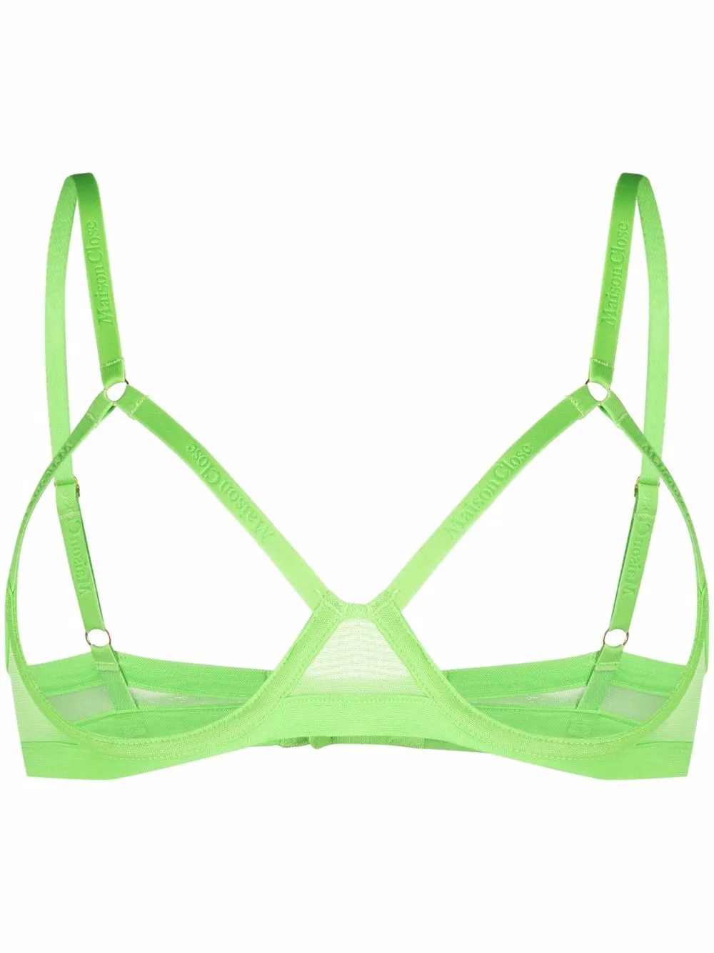 Бюстгальтер с вырезами Maison Close, зеленый
Бюстгальтер с вырезами Maison Close, зеленый