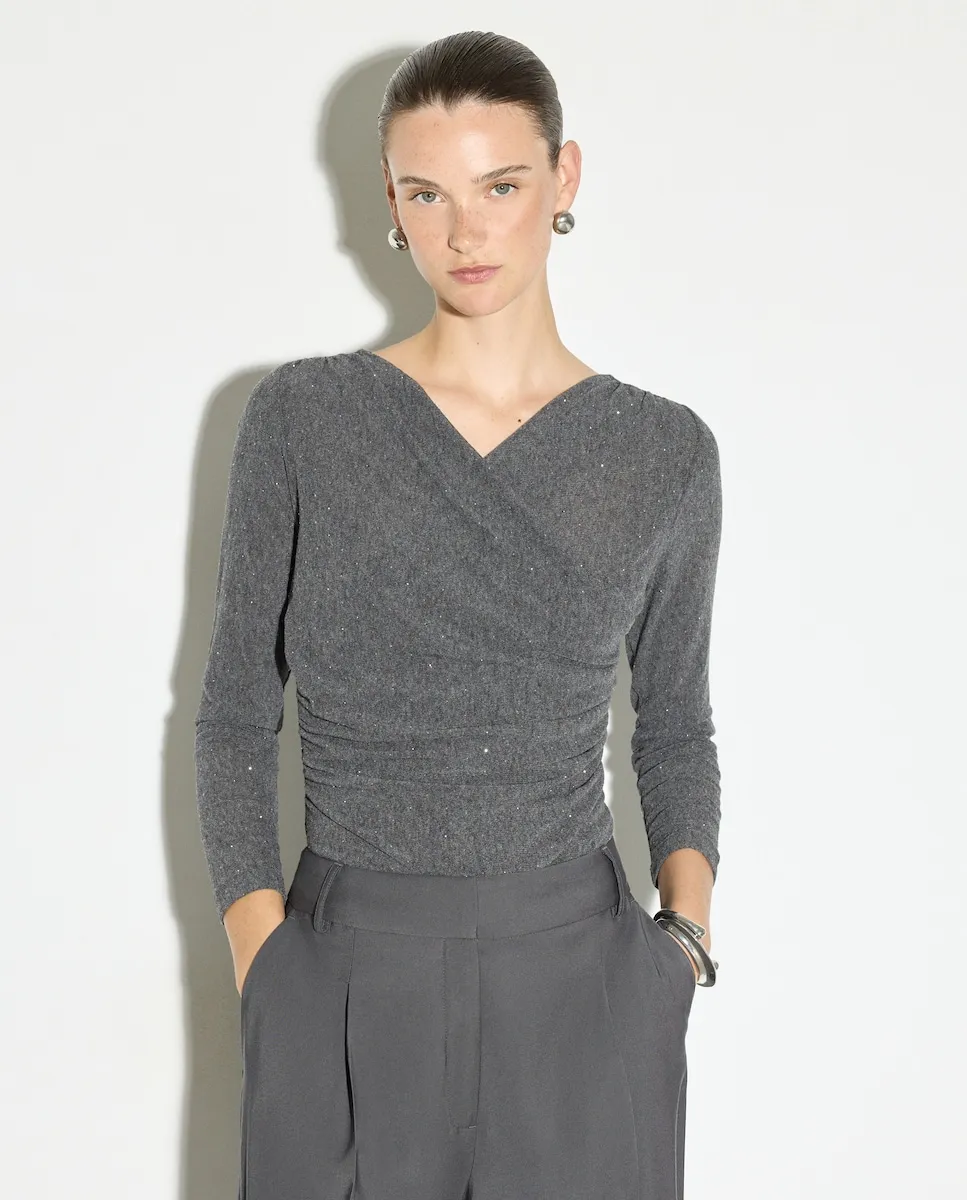 Женская однотонная футболка с длинным рукавом Woman El Corte Inglés, серый
Женская однотонная футболка с длинным рукавом Woman El Corte Inglés, серый