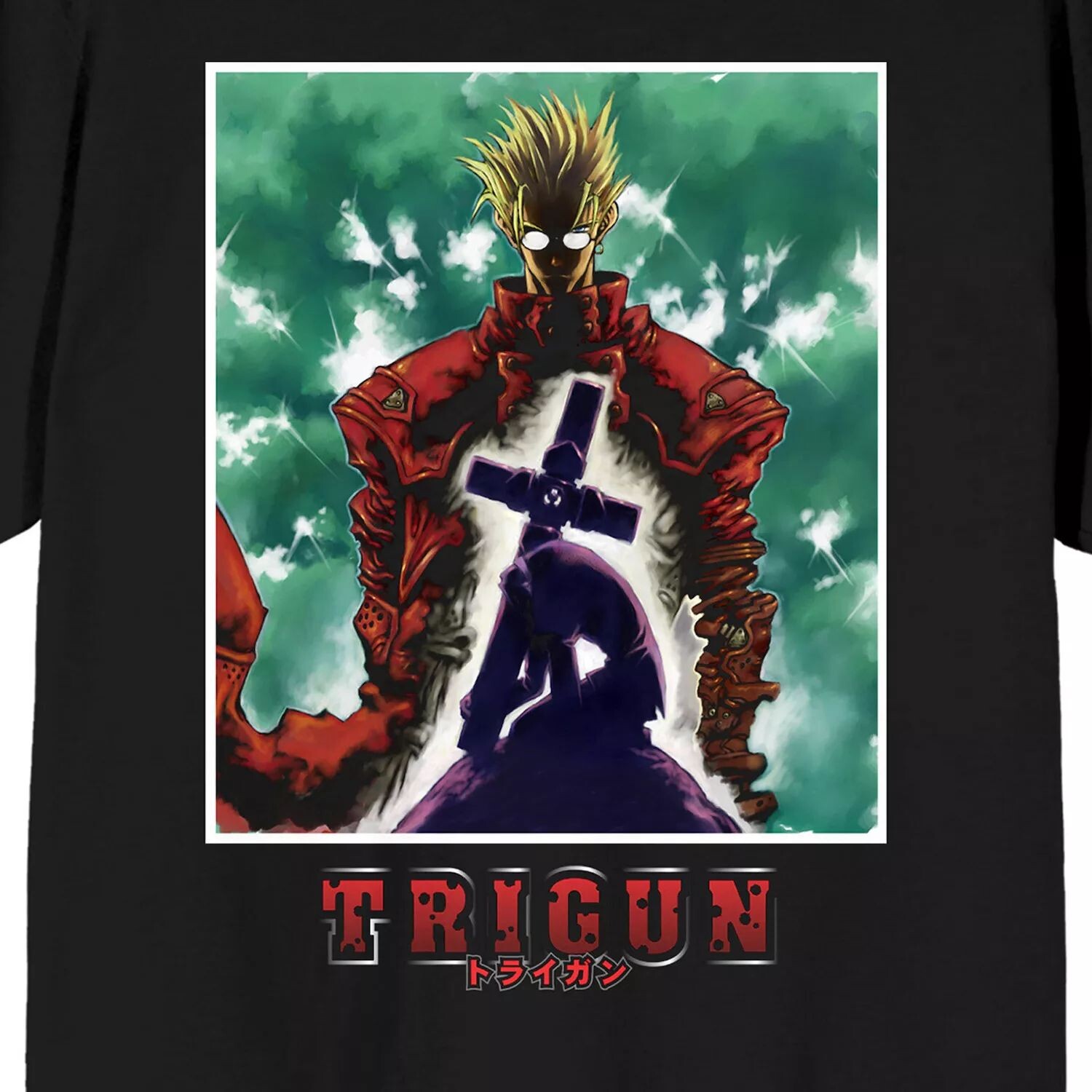 Мужская футболка Trigun Vash and Michael с рисунком Licensed Character
Мужская футболка Trigun Vash and Michael с рисунком Licensed Character