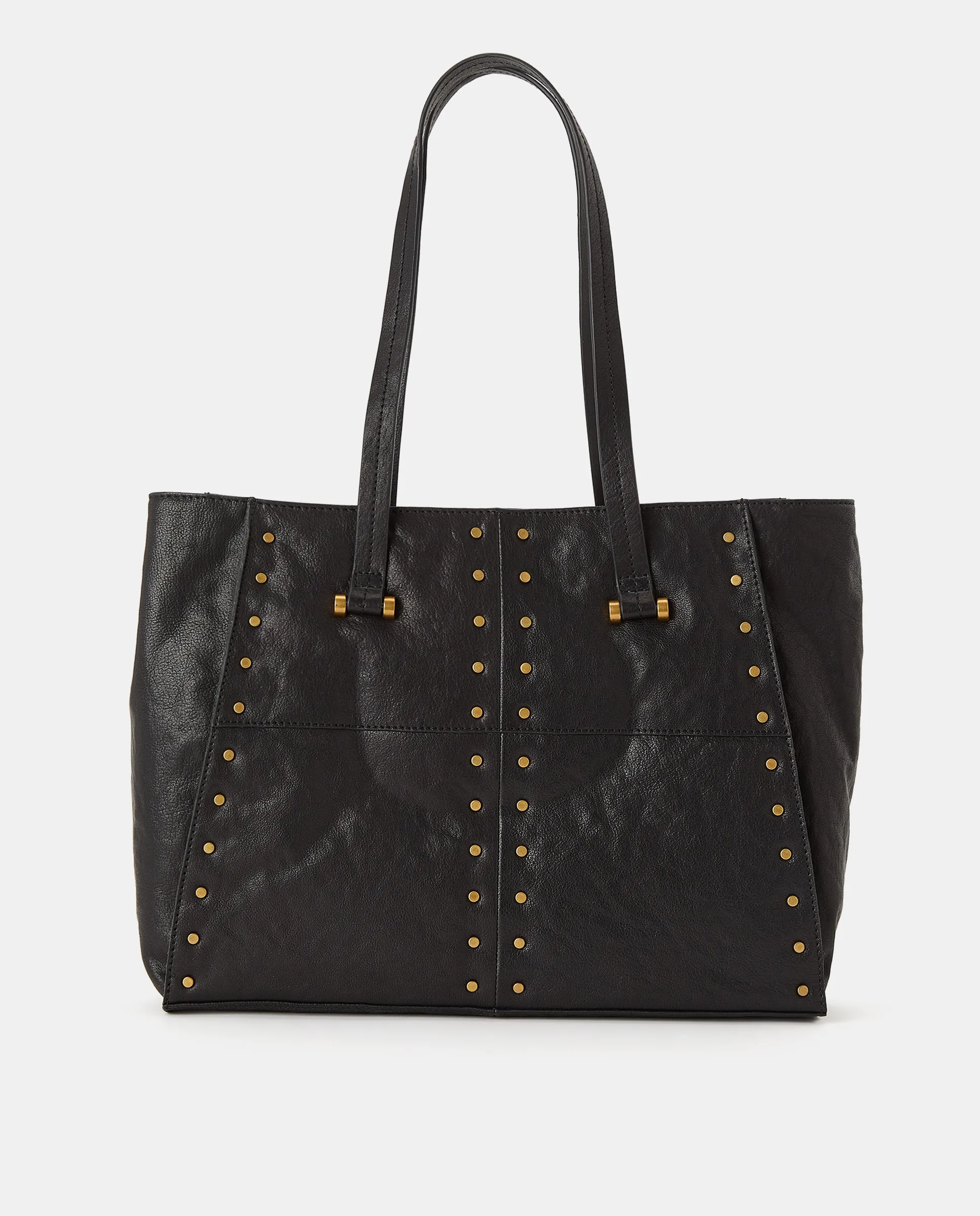 Сумка-шоппер из кожи с мини-гвоздиками Tintoretto, черный
Сумка-шоппер из кожи с мини-гвоздиками Tintoretto, черный
