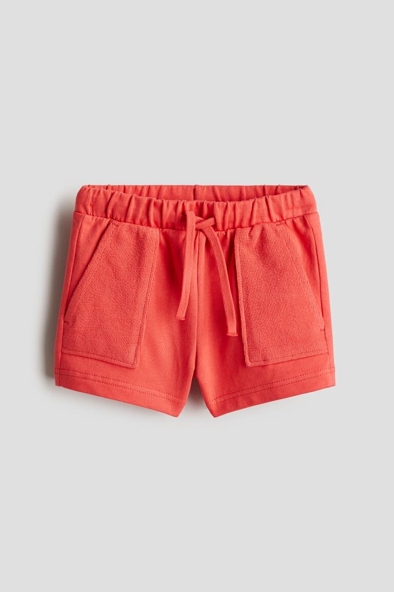 Хлопковые шорты H&M, красный 
Хлопковые шорты H&M, красный