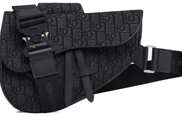 DIOR Кожаная седельная сумка через плечо с тканевой вставкой
DIOR Кожаная седельная сумка через плечо с тканевой вставкой