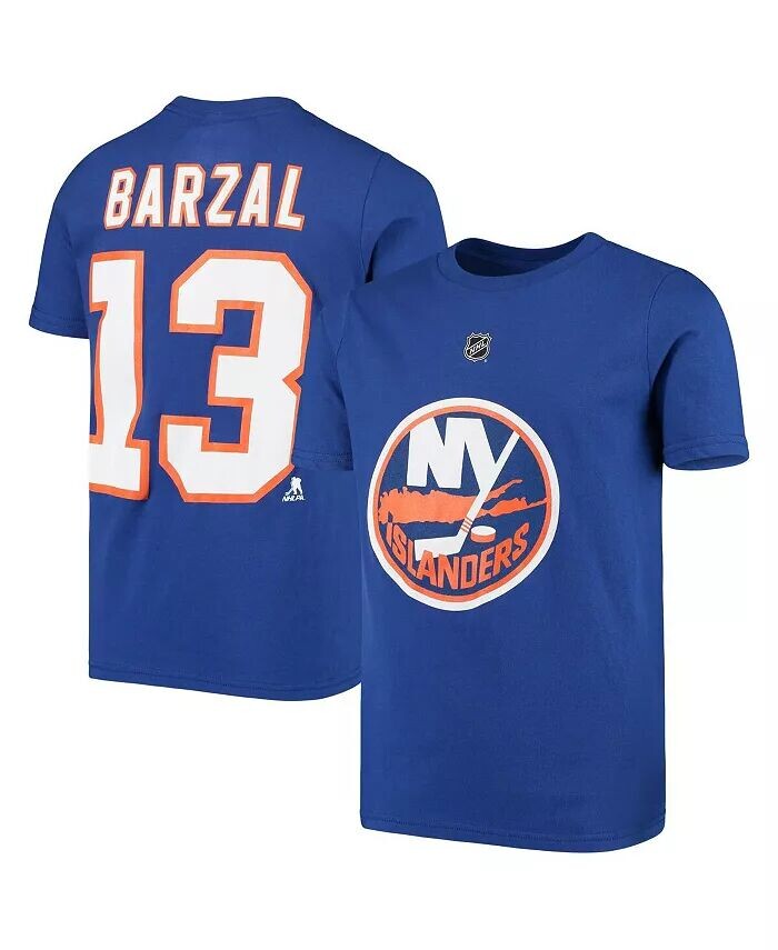 Футболка Big Boys Mathew Barzal Royal New York Islanders с именем и номером игрока Outerstuff, синий
Футболка Big Boys Mathew Barzal Royal New York Islanders с именем и номером игрока Outerstuff, синий