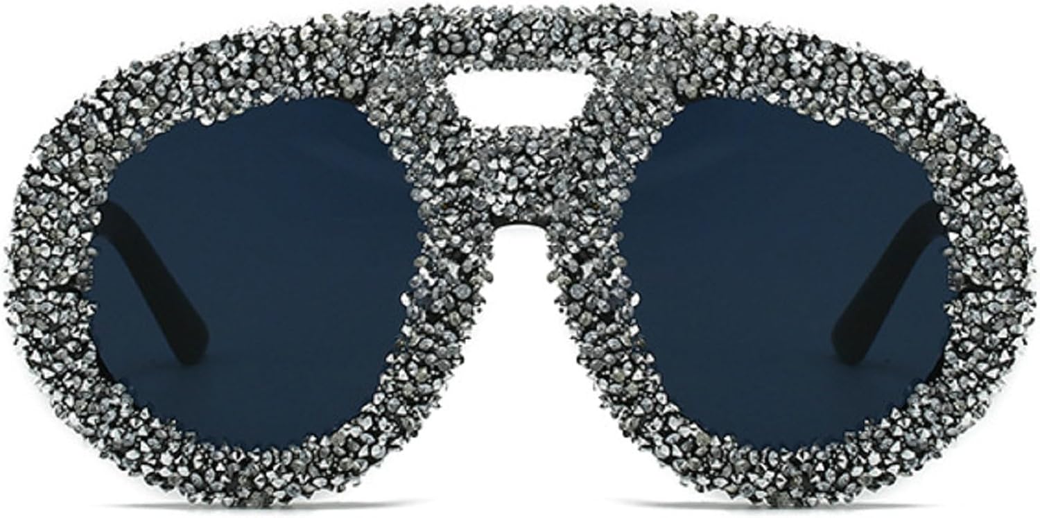 Модные солнцезащитные очки-пилот большого размера для женщин, украшенные крупными стразами, мужские солнцезащитные очки с плоской верхней частью и бриллиантами (модель 2024) mincl, Black
Модные солнцезащитные очки-пилот большого размера для женщин, украшенные крупными стразами, мужские солнцезащитные очки с плоской верхней частью и бриллиантами (модель 2024) mincl, Black