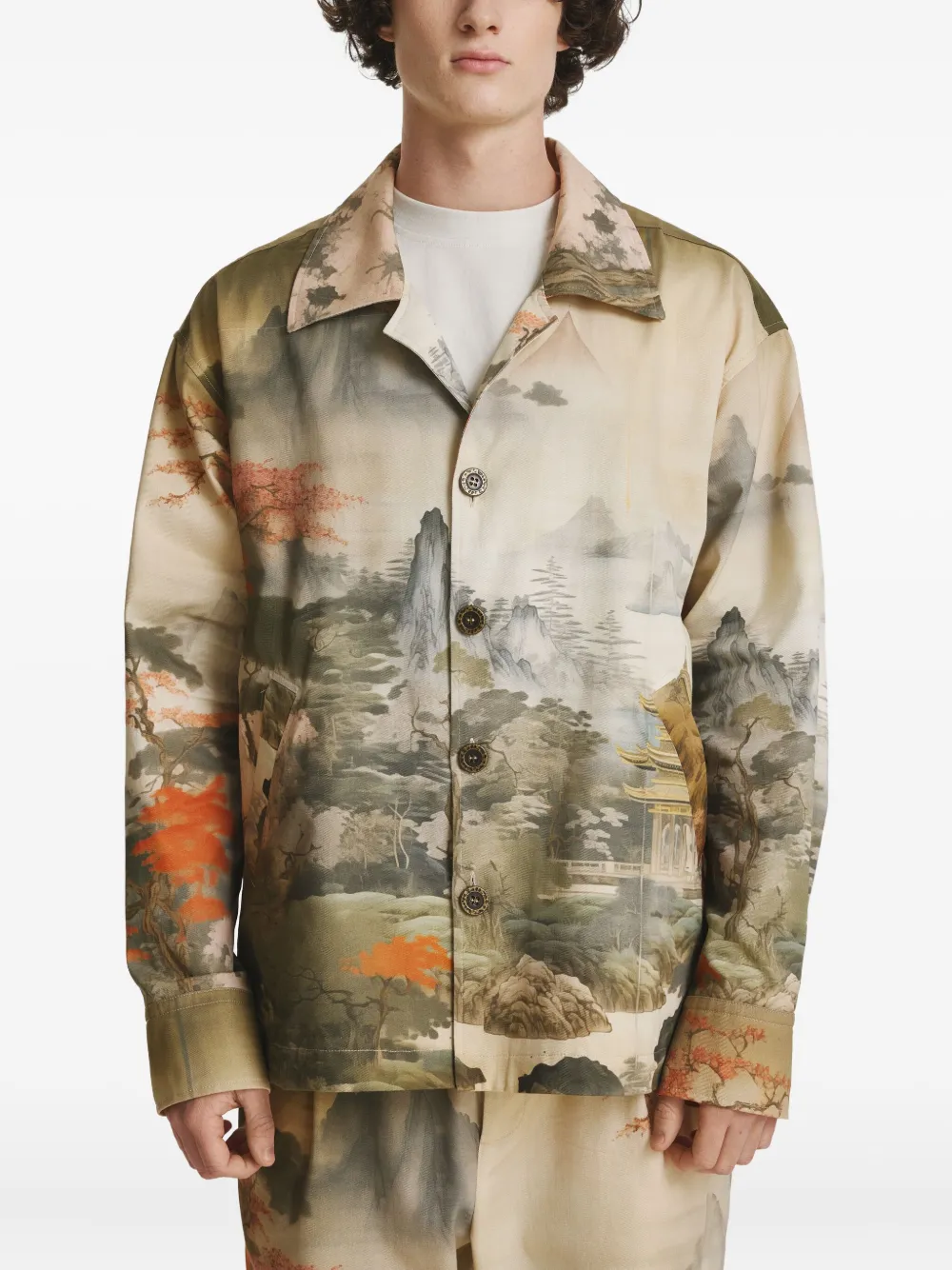 Японская рубашка-овершер Irina Voinea, зеленый
Японская рубашка-овершер Irina Voinea, зеленый