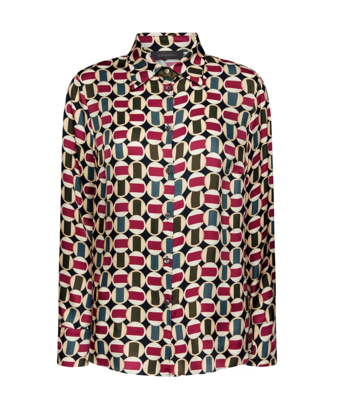 Рубашка из вискозной саржи с принтом Elena Mirã², мультиколор
Рубашка из вискозной саржи с принтом Elena Mirã², мультиколор