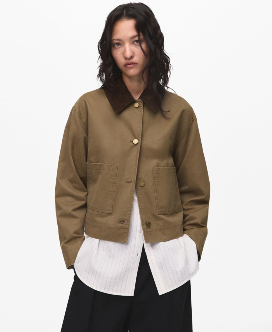 Женская джинсовая куртка с вельветовым воротником MANGO, Ochre
Женская джинсовая куртка с вельветовым воротником MANGO, Ochre