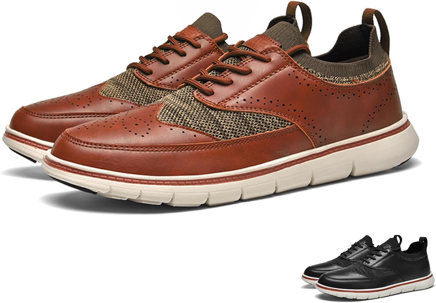 Мужские туфли с отделкой Oxfords GLBDU из натуральной кожи с вязаным верхом, модной резьбой, круглым носком, шнуровкой, низкие Brogue, легкие и удобные повседневные деловые и туфли, коричневый
Мужские туфли с отделкой Oxfords GLBDU из натуральной кожи с вязаным верхом, модной резьбой, круглым носком, шнуровкой, низкие Brogue, легкие и удобные повседневные деловые и туфли, коричневый