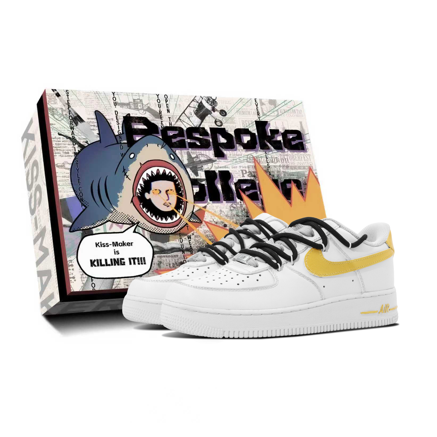 Nike Кроссовки для скейтбординга Air Force 1 из синтетической кожи, износостойкие, средней высоты, унисекс, желтые
Nike Кроссовки для скейтбординга Air Force 1 из синтетической кожи, износостойкие, средней высоты, унисекс, желтые