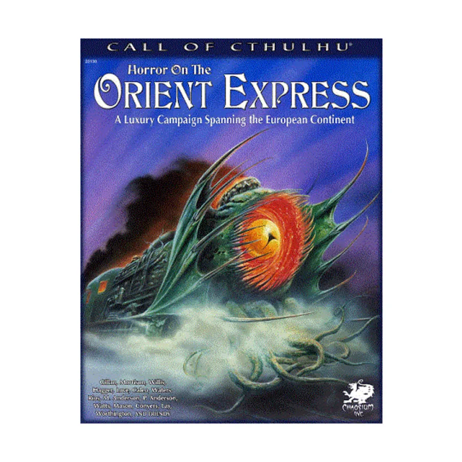 Бокс-сет Horror on the Orient Express (2nd Edition), Call of Cthulhu - Adventures & Modules (Chaosium 5.6-6th Editions)
Бокс-сет Horror on the Orient Express (2nd Edition), Call of Cthulhu - Adventures & Modules (Chaosium 5.6-6th Editions)