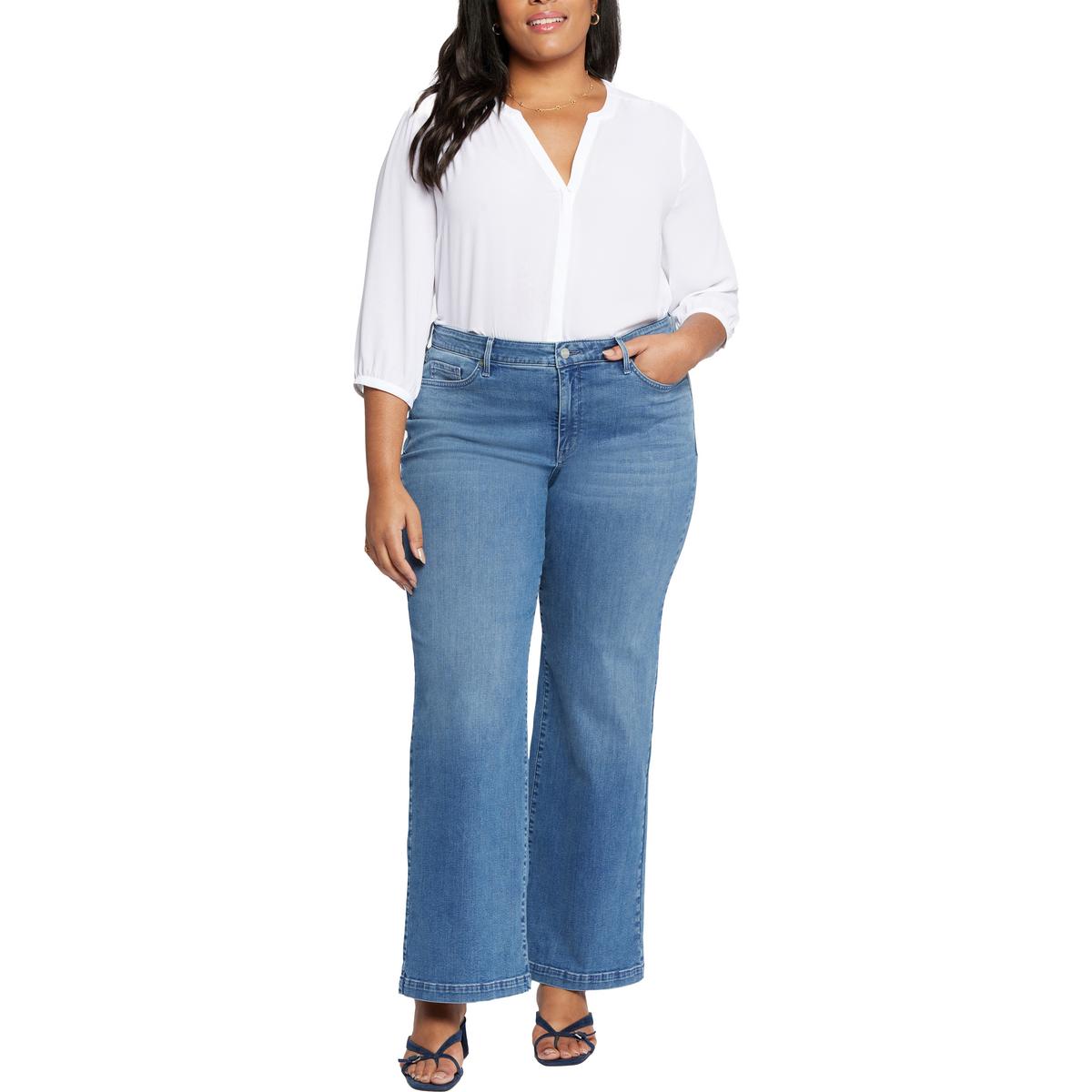 Женские джинсы Plus Teresa из стрейч-хлопка с широкими штанинами NYDJ, Sweetbay
Женские джинсы Plus Teresa из стрейч-хлопка с широкими штанинами NYDJ, Sweetbay