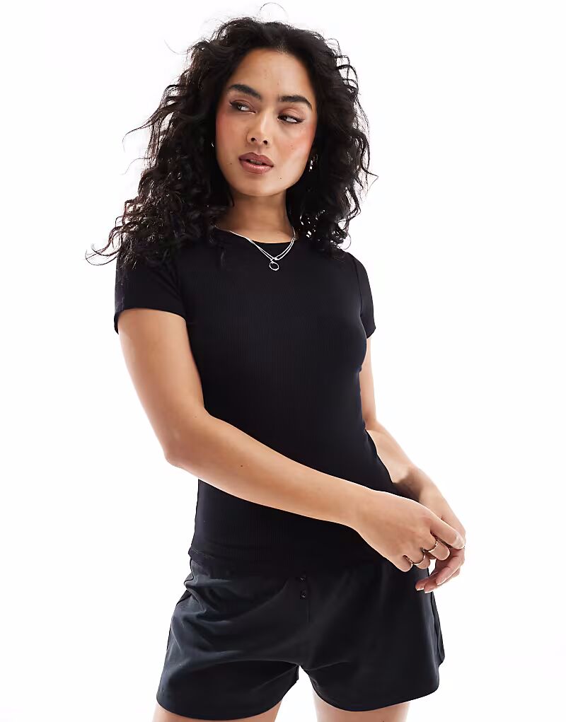 Футболка Cotton On sleep recovery облегающая черного цвета Cotton:On
Футболка Cotton On sleep recovery облегающая черного цвета Cotton:On