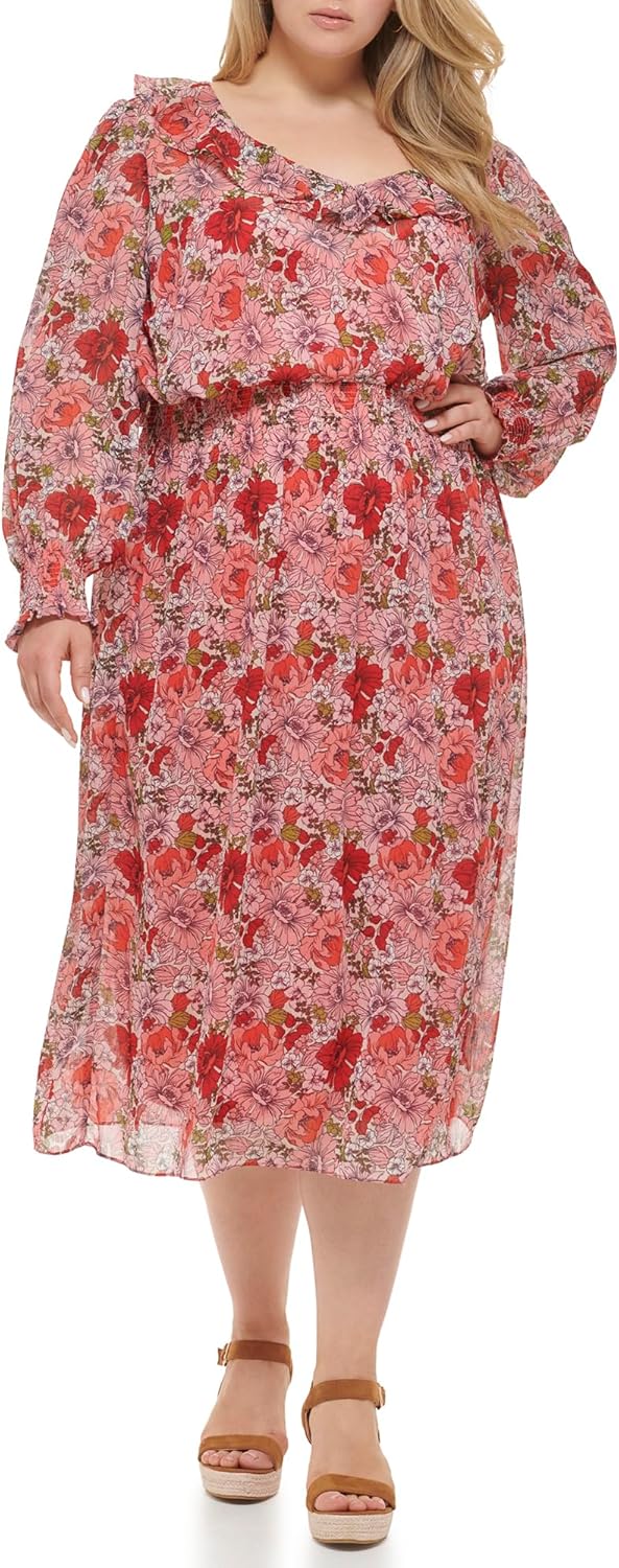 Женское платье Tommy Hilfiger из шифоновой ткани с длинным рукавом, Samba Multi
Женское платье Tommy Hilfiger из шифоновой ткани с длинным рукавом, Samba Multi