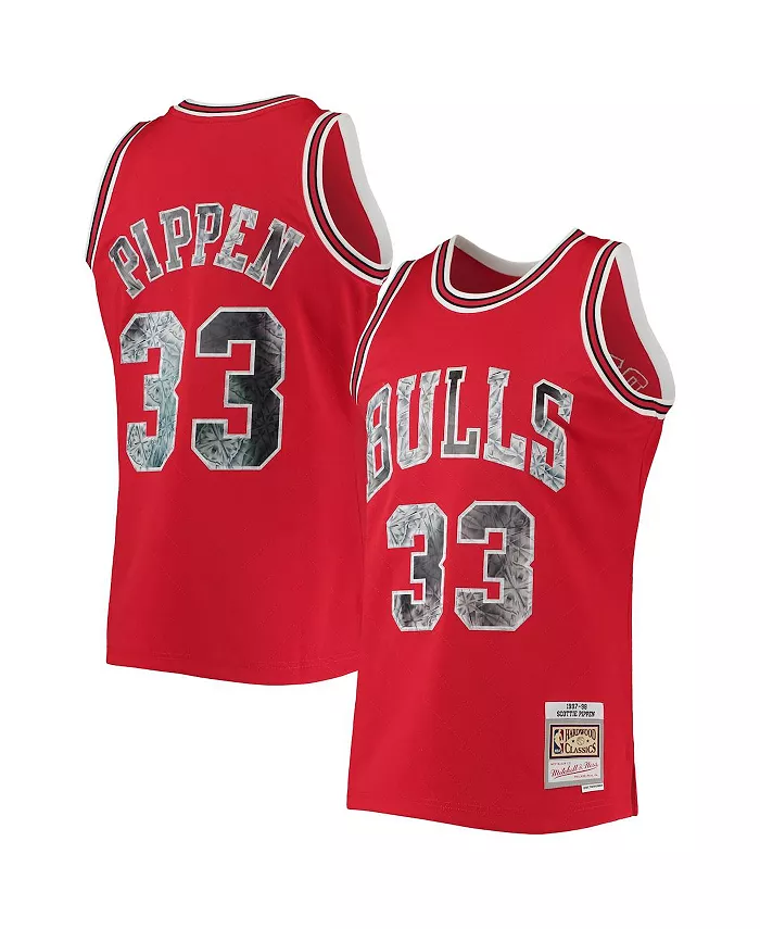 Мужская баскетбольная майка Chicago Bulls Hardwood Classics 75th Anniversary Diamond Swingman в красном цвете, модель Scottie Pippen, сезон 1997-98 Mitchell & Ness
Мужская баскетбольная майка Chicago Bulls Hardwood Classics 75th Anniversary Diamond Swingman в красном цвете, модель Scottie Pippen, сезон 1997-98 Mitchell & Ness