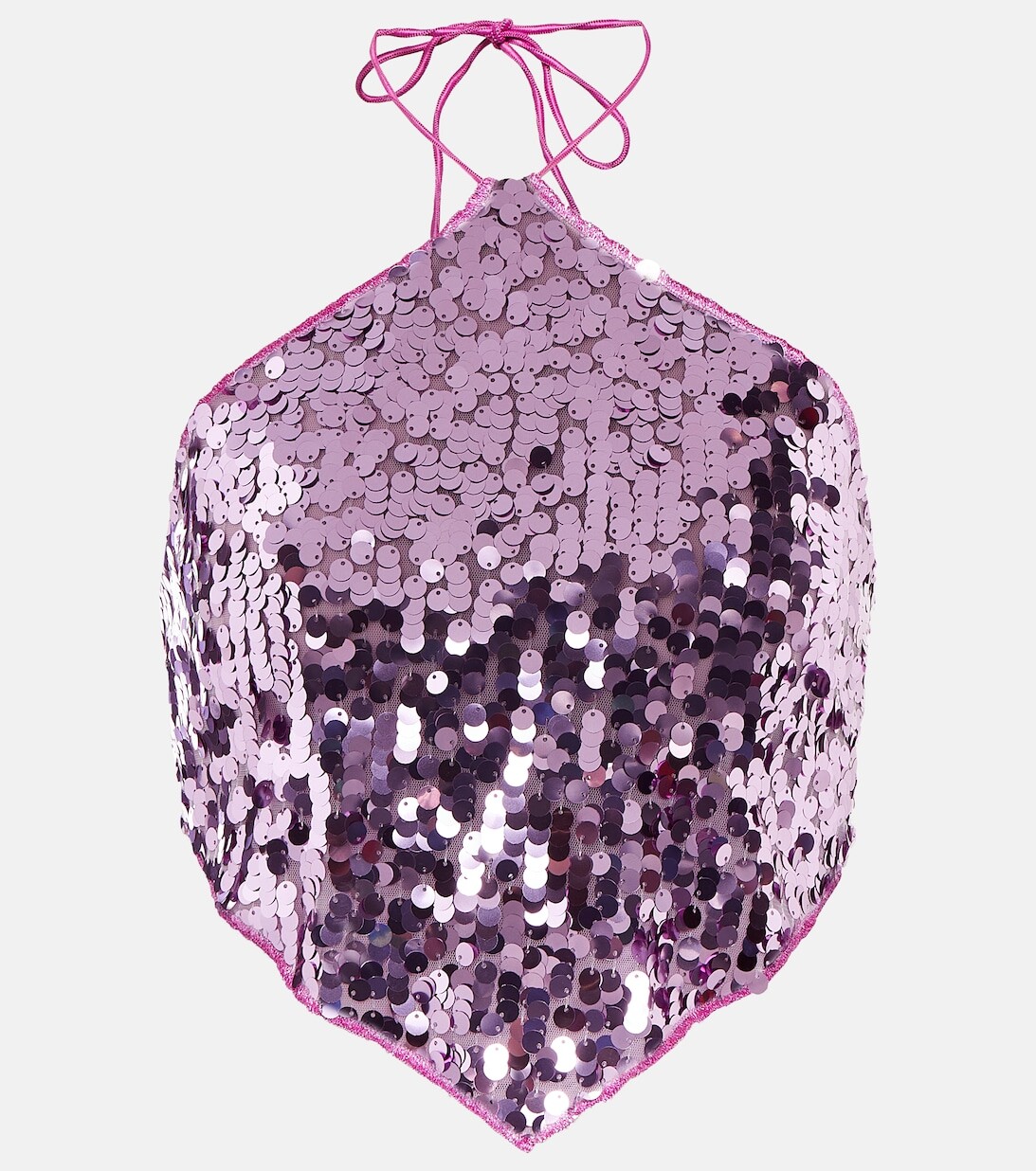 Укороченный топ с блестками и вырезом халтер OSÉREE, фиолетовый
Укороченный топ с блестками и вырезом халтер OSÉREE, фиолетовый